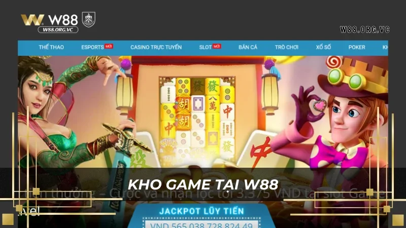 Đắm chìm vào kho game W88 với hàng ngàn tựa game